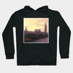 London City view London Skyline photography beautiful famous city purple pink aesthetic Hoodie